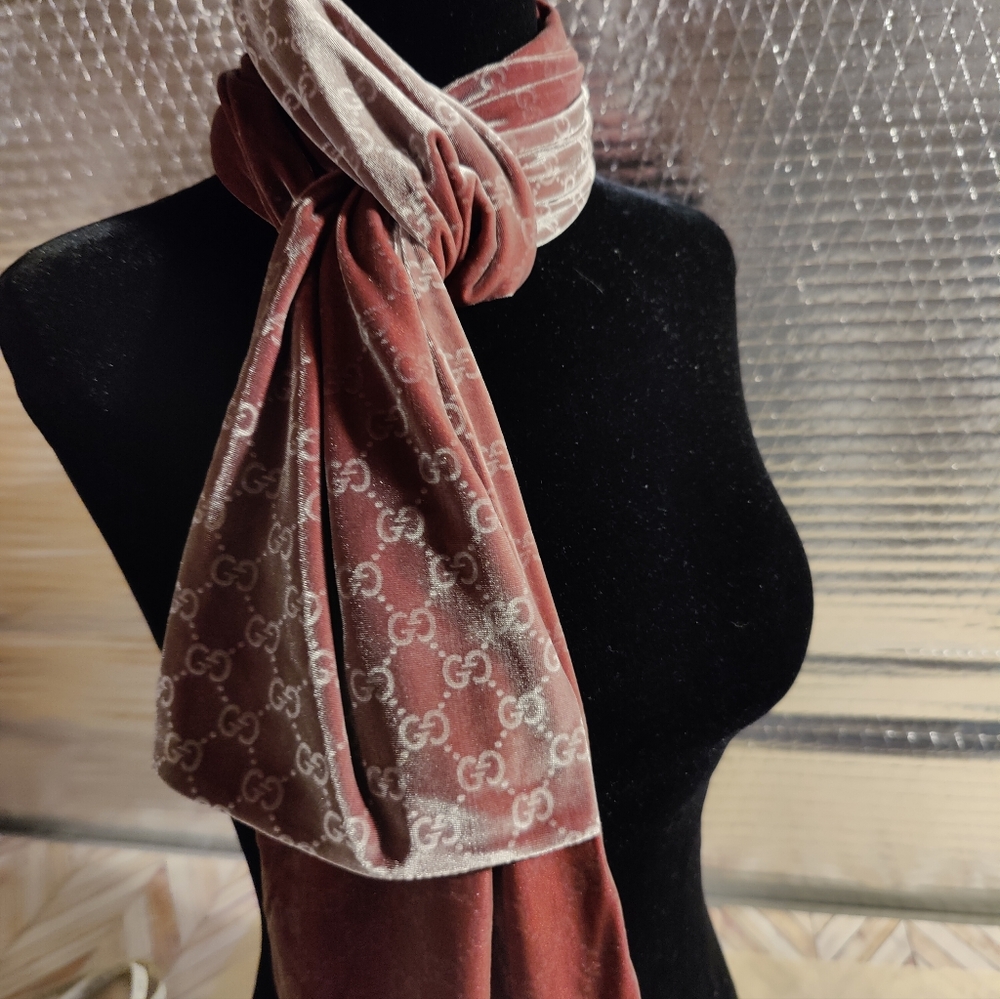 Gucci Velvet Scarf